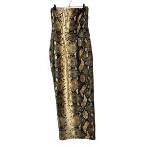 Jluxlabel Women's Gold and Tan Dress